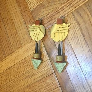 Vintage clip on earrings